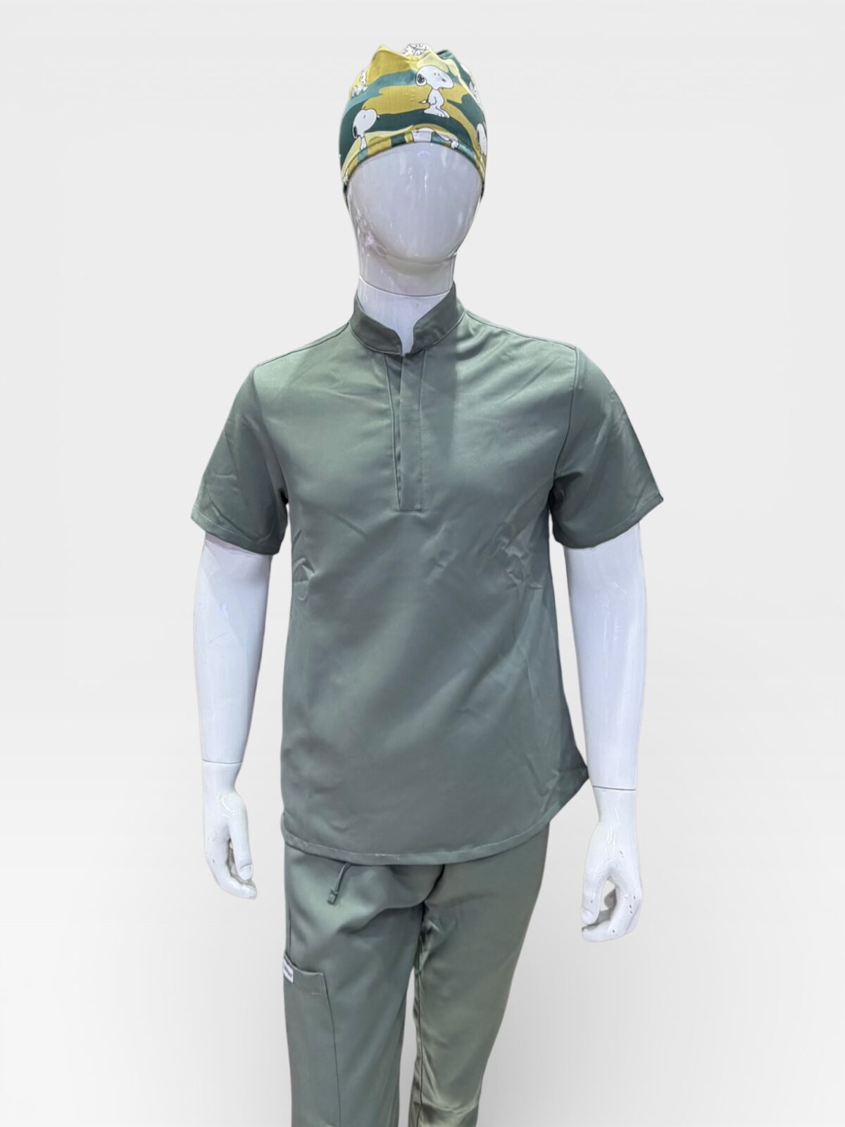 Pyjamas simple Anti Taches col officier kaki